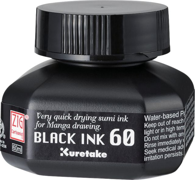 ZIG CARTOONIST BLACK INK 60