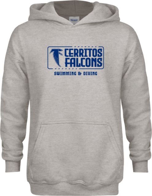 Cerritos College Youth Fleece Hood Cerritos Falcons Swimming and Diving - ONLINE ONLY