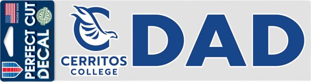 Cerritos College 3'' x 10'' Dad Decal
