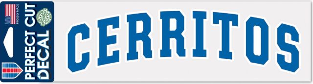 Cerritos College 3'' x 10'' Perfect Cut Decal